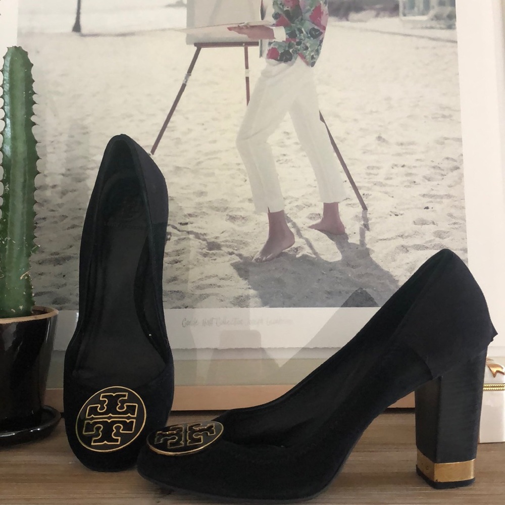 Tory Burch Suede Heels, Size 10